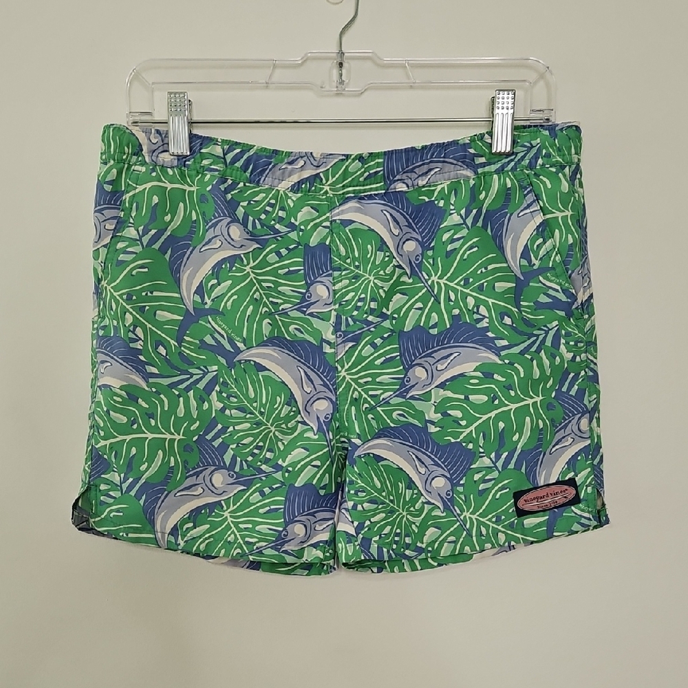 Vineyard Vines Boy's Sailfish Swim Trunks Beach Summer‎ Size 7